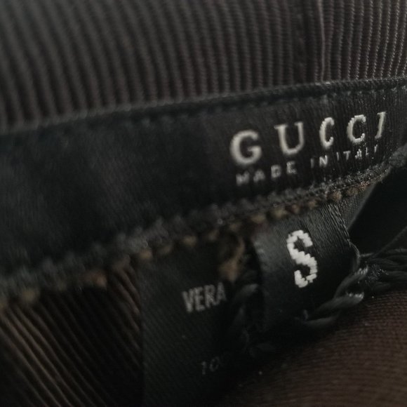 Authentic Gucci Genuine Leather Brown Hat main image 4